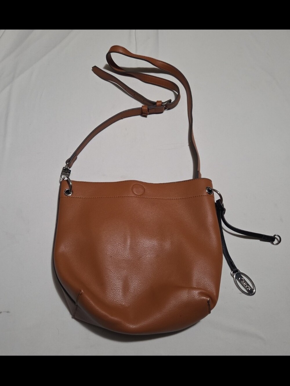 Carlos women's 12x10 inch brown adjustable crossbody purse #18